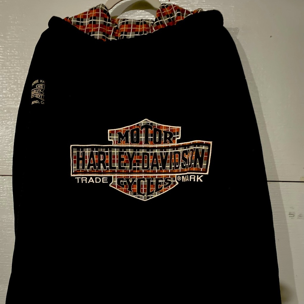 Harley Davidson Plaid Collar Jacket